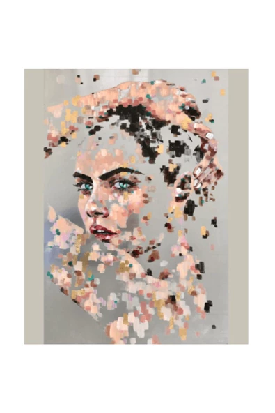 Canvas Sihirli Dokunuşlar Sayılarla Boyama Seti  Kasnaklı 60 x 75 cm ürün görseli 1