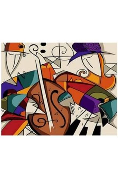 Canvas Picasso Müzik Sayılarla Boyama Seti Rulo ürün görseli 1