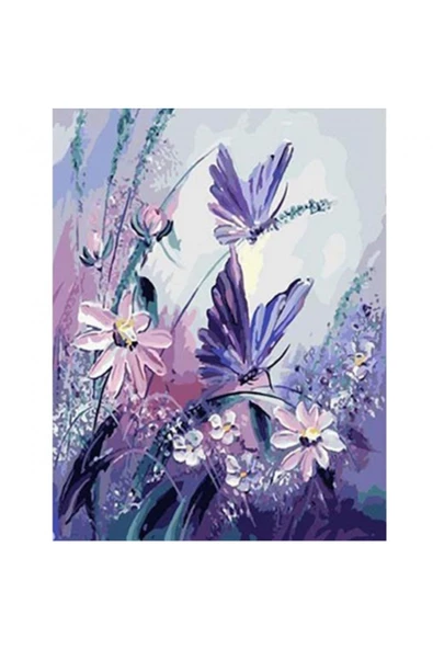 Canvas Kelebeklerin Dansı Sayılarla Boyama Seti Rulo ürün görseli 1