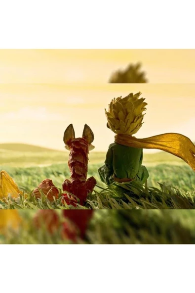 Canvas Küçük Prens ve Tilki Sayılarla Boyama Seti  Kasnaklı 40 x 50 cm ürün görseli 1