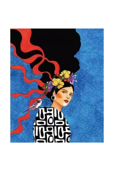 Canvas Modern Kadın Boyama  Seti Rulo ürün görseli 1