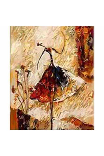 Canvas Çöl Dansı 3 Sayılarla Boyama Seti Kasnaklı 60 X 75 Cm ürün görseli 1