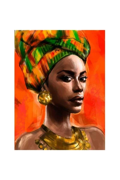 Afrikalı Güzel 7 Sayılarla Boyama Seti