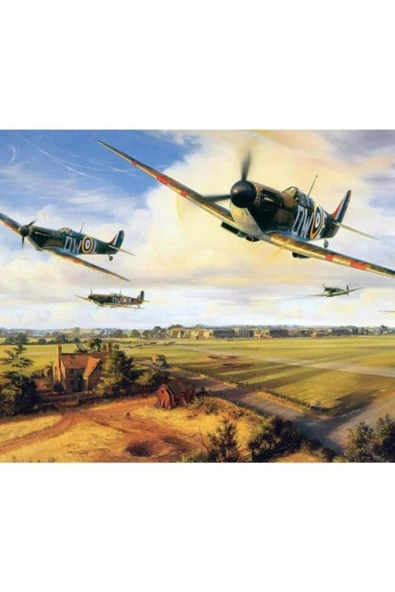 Canvas Pearl Harbor Sayılarla Boyama Seti  Kasnaklı 100 x 140 cm ürün görseli 1