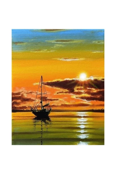 Canvas Huzura Yolculuk Sayılarla Boyama Seti Rulo ürün görseli 1