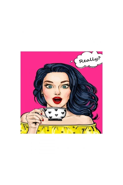 Canvas Popart Really Sayılarla Boyama Seti Kasnaklı 50 X 65 Cm ürün görseli 1