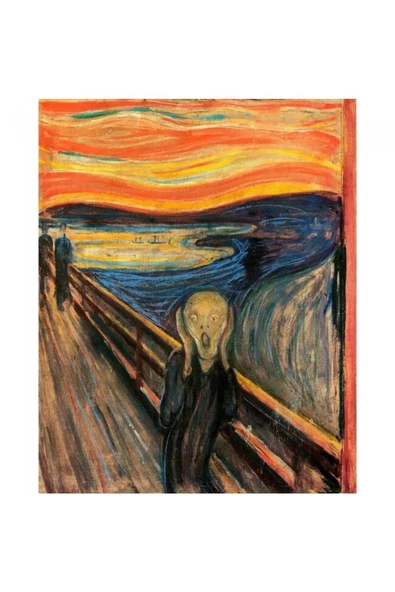 Canvas Çığlık Sayılarla Boyama Seti  Kasnaklı 60 x 75 cm