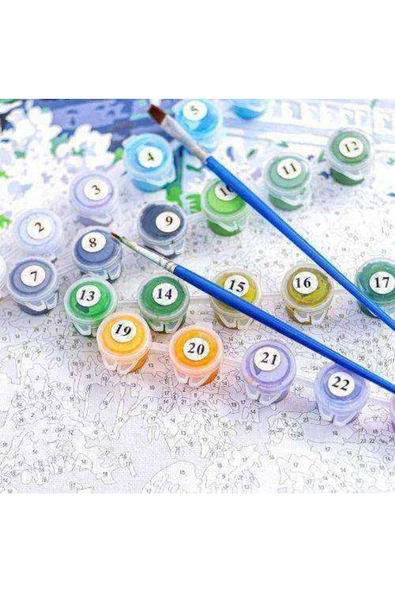 Canvas Starwars Yoda Sayılarla Boyama Seti Rulo 50 X 65 Cm - Resim 3