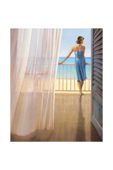 Canvas Odadaki Güzel Sayılarla Boyama Seti  Kasnaklı 90 x 110 cm ürün görseli 1