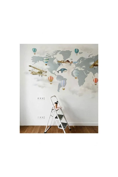 Canvas Asil Gül Renkli Sayılarla Boyama Seti Duvar Sticker Rulo 50 X 65 Cm - Resim 5