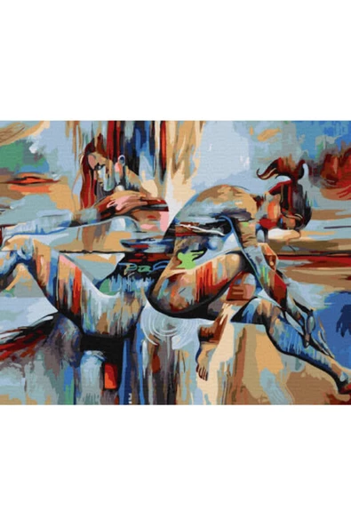 Canvas Tutku 8 Sayılarla Boyama Seti  Kasnaklı 90 x 110 cm - 1