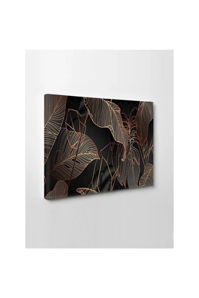 Kanvas Tablo Dekoratif Yaprak Led Işıklı 35 x 50 cm
