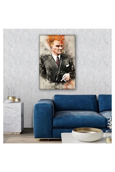 Kanvas Tablo Mustafa Kemal Atatürk   (Çok Şık) ürün görseli 1