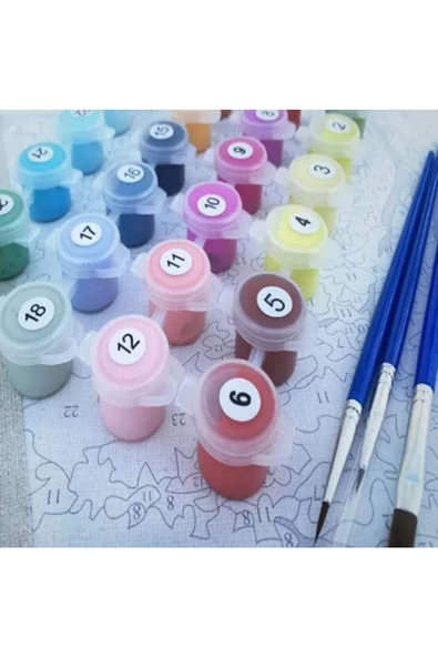 Picasso Uçan Fil sayılarla Boyama Seti - Resim 4