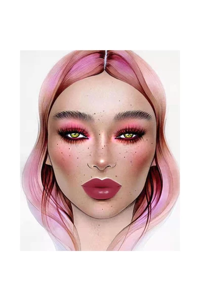 Canvas Pembeli Günler Sayılarla Boyama Seti Kasnaklı ürün görseli 1