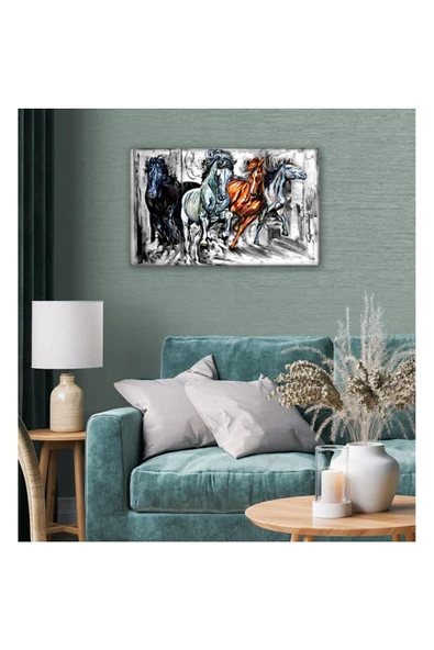 Kanvas Tablo Sanatsal  Güzel At 35 x 50 cm ürün görseli 1