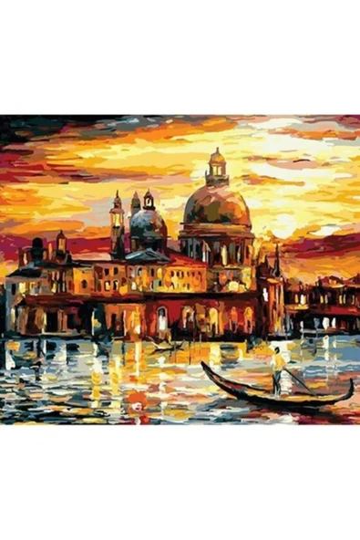 Canvas Venedik Gezisi 2 Sayılarla Boyama Seti Rulo - 1