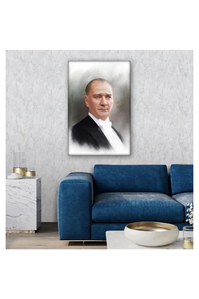 Kanvas Tablo Gazi Mustafa Kemal Atatürk 70 x 100 cm ürün görseli 1