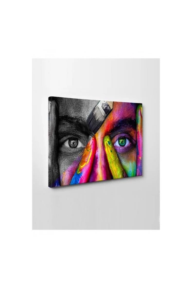 Kanvas Tablo Sanatsal Led Işıklı 70 x 100 cm
