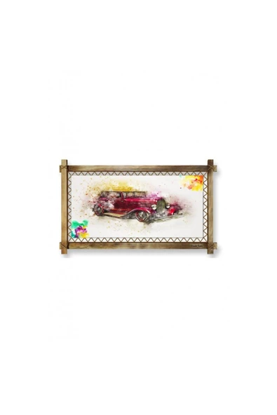 Kanvas Antika Led Işıklı Rustik Tablo 96 x 66 cm