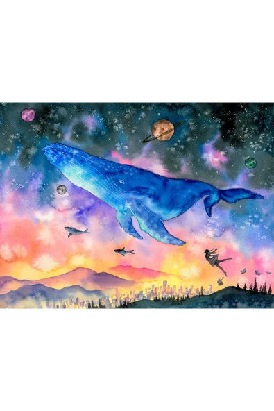 Canvas Hayal Gezegeni Sayılarla Boyama Seti  Rulo ürün görseli 1