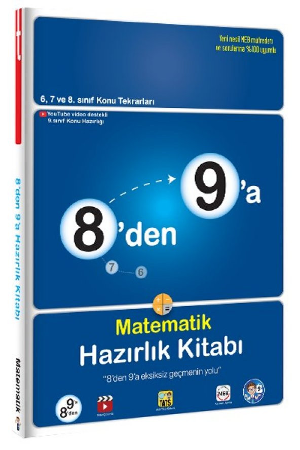 Tonguç Akademi 9. Sınıf 8 den 9 a Matematik Hazırlık Kitabı