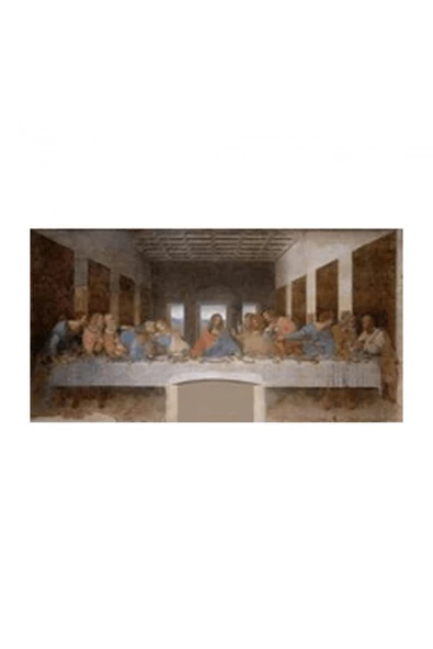 Canvas Son Akşam Yemeği Sayılarla Boyama Seti  Kasnaklı 90 x 110 cm