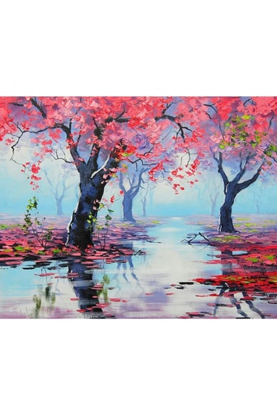 Canvas Bahar İhtişamı Sayılarla Boyama Seti  Rulo ürün görseli 1