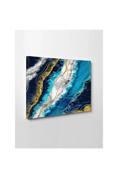 Kanvas Tablo Dekoratif Soyut Led Işıklı 35 x 50 cm