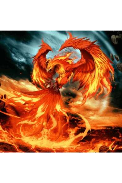 Canvas Ankanın Ateş Dansı Sayılarla Boyama Seti Rulo ürün görseli 1