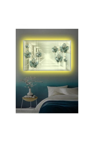 Kanvas Tablo 3D Dekoratif Hediyelik Led Işıklı