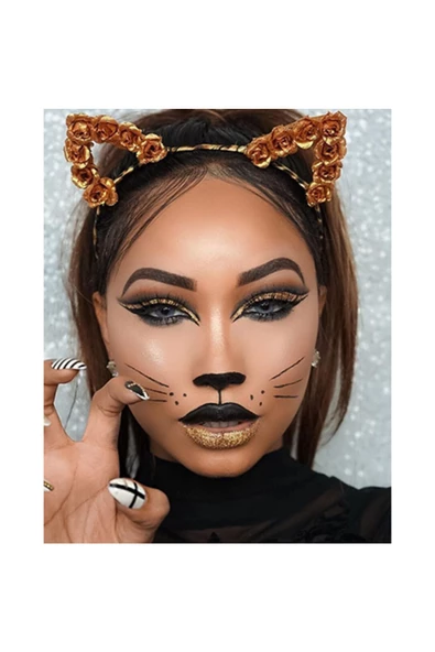 Canvas Panter Kız Sayılarla Boyama Seti  Kasnaklı 60 x 75 cm ürün görseli 1