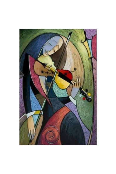 Canvas Violet Sayılarla Boyama Seti Kasnaklı 100 x 140 cm ürün görseli 1