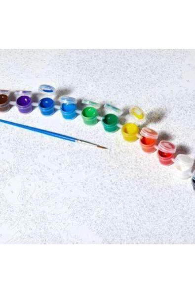 Canvas Sarilan Flamingo Sayılarla Boyama Seti Rulo 100 X 140 Cm - Resim 5