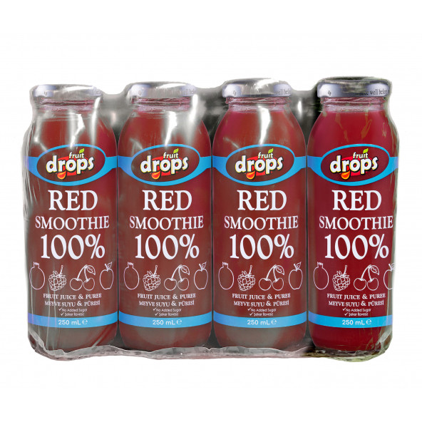 100% Red Smoothie, 12 Adet,250 ml