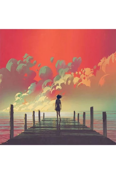 Canvas İskele Sayılarla Boyama Seti  Kasnaklı 50 x 65 cm ürün görseli 1