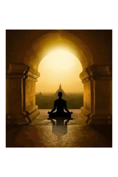 Canvas Meditasyon Sayılarla Boyama Seti  Kasnaklı 50 x 65 cm