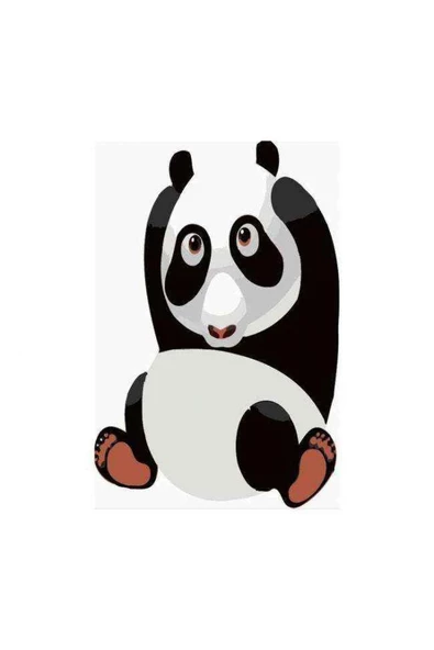 Canvas Uykulu Panda Sayılarla Boyama Seti Kasnaklı 90 X 110 Cm ürün görseli