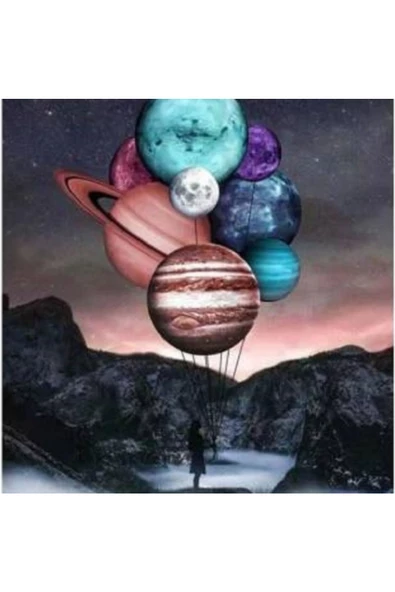 Canvas Evrenin Sırrı Sayılarla Boyama Seti  Rulo ürün görseli 1