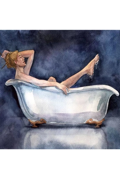 Canvas Küvet Keyfi Sayılarla Boyama Seti  Kasnaklı 60 x 75 cm ürün görseli 1