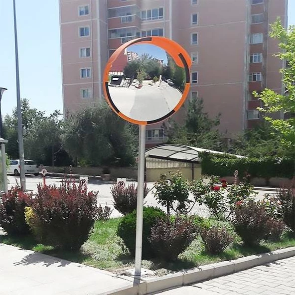 Ayna Direği Trafik Levhası Direği Flanşlı Boru Trafik Otopark Direk (2.5 Metre) Gri - 2