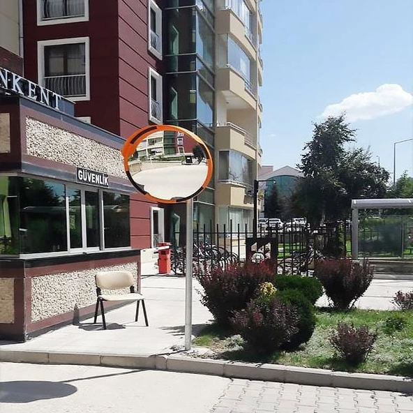 Ayna Direği Trafik Levhası Direği Flanşlı Boru Trafik Otopark Direk (2.5 Metre) Gri - 4
