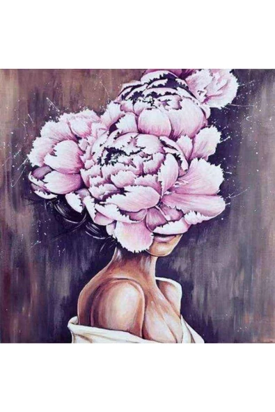 Canvas Kadının Adı Huzur 1 Sayılarla Boyama Seti Kasnaklı 100 X 140 Cm ürün görseli 1