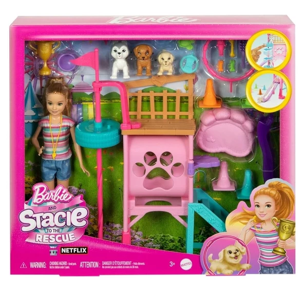 Barbie Stacie'nin Köpekçik Oyun Parkı HRM10 - 5