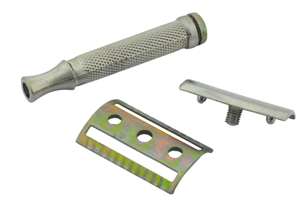 PERMAKS Paslanmaz No.101 Klasik Tıraş Makinesi+100 Adet (5x20) Tam Jilet - 6