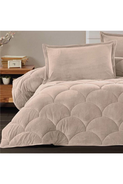 Clasy Wellsoft Çift Kişilik Yorgan Çift Taraflı Fluffy Bej V8