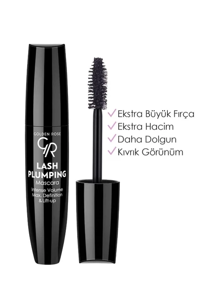 Golden Rose Lash Plumpıng Mascara Intene Volume Max. Definition&Lift-up