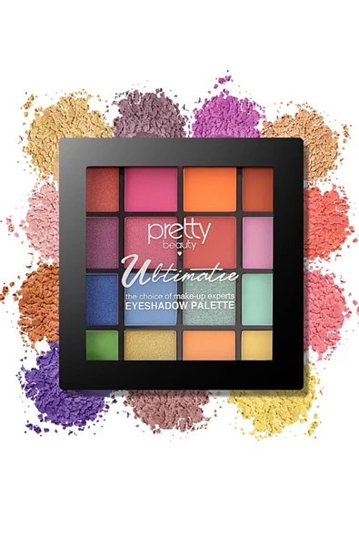 Pretty Beauty Ultimatıe The Choice Of Make-Up Experts Eyeshadow Palette 16'lı (01)