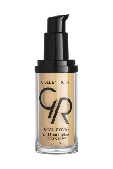 Golden Rose Total Cover 2in1 (No:03) Foundation&Concealer SPF 15 - 30 ml