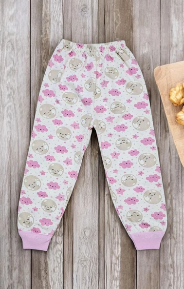 Bulut Desenli Kız Bebek Pijama Takımı - 3